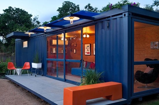 Le container habitable : avoir un bureau de jardin chez soi